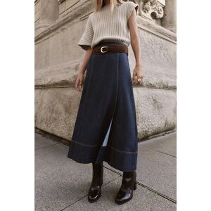 Zara Denim Blue Skirt